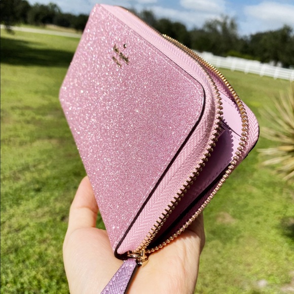 Glitter🌸💞Kate Spade Pink Large Wallet - Picture 4 of 4
